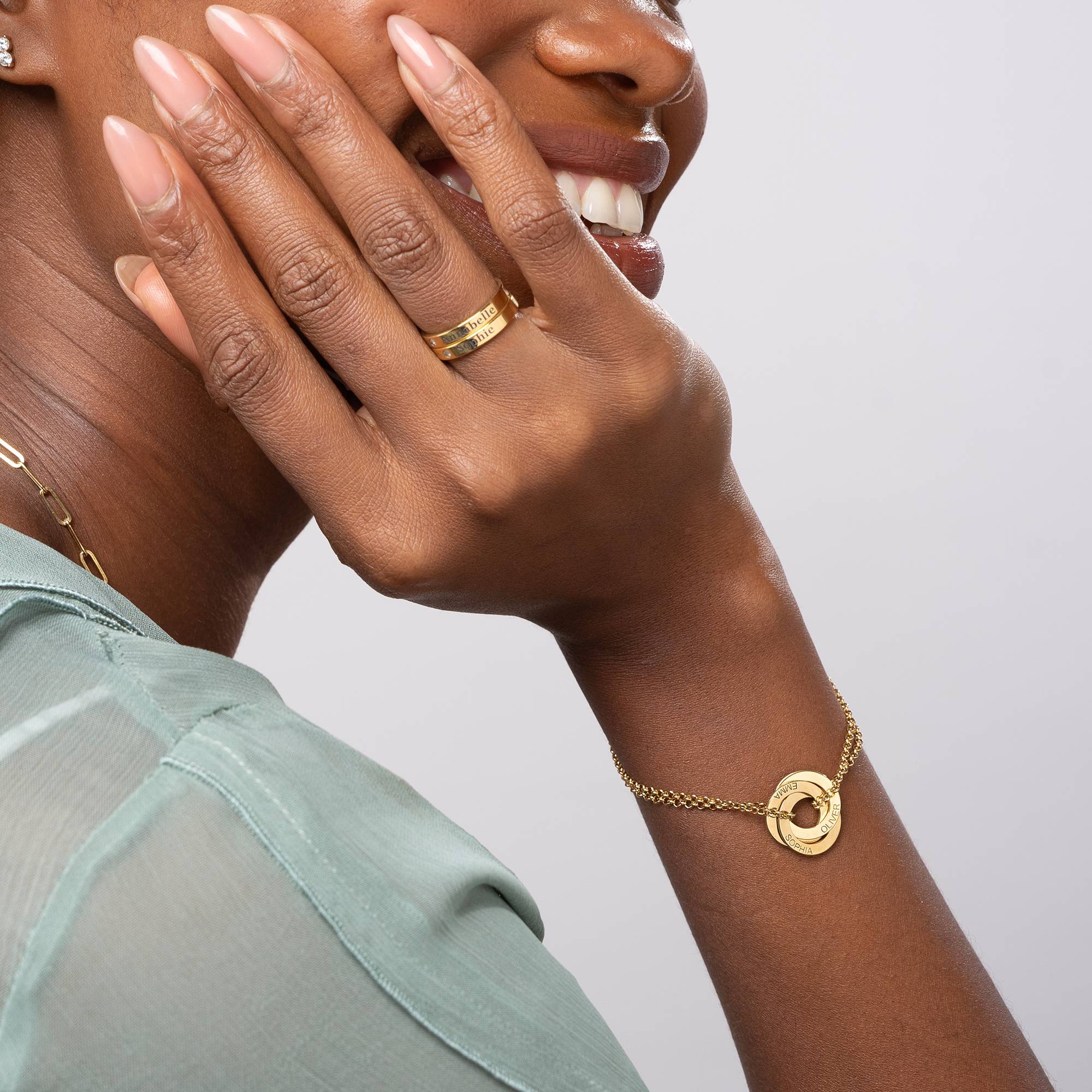Lucy russisches Ring-Armband - Vergoldet-4 Lucy russisches Ring-Armband - Vergoldet-4 Produktfoto