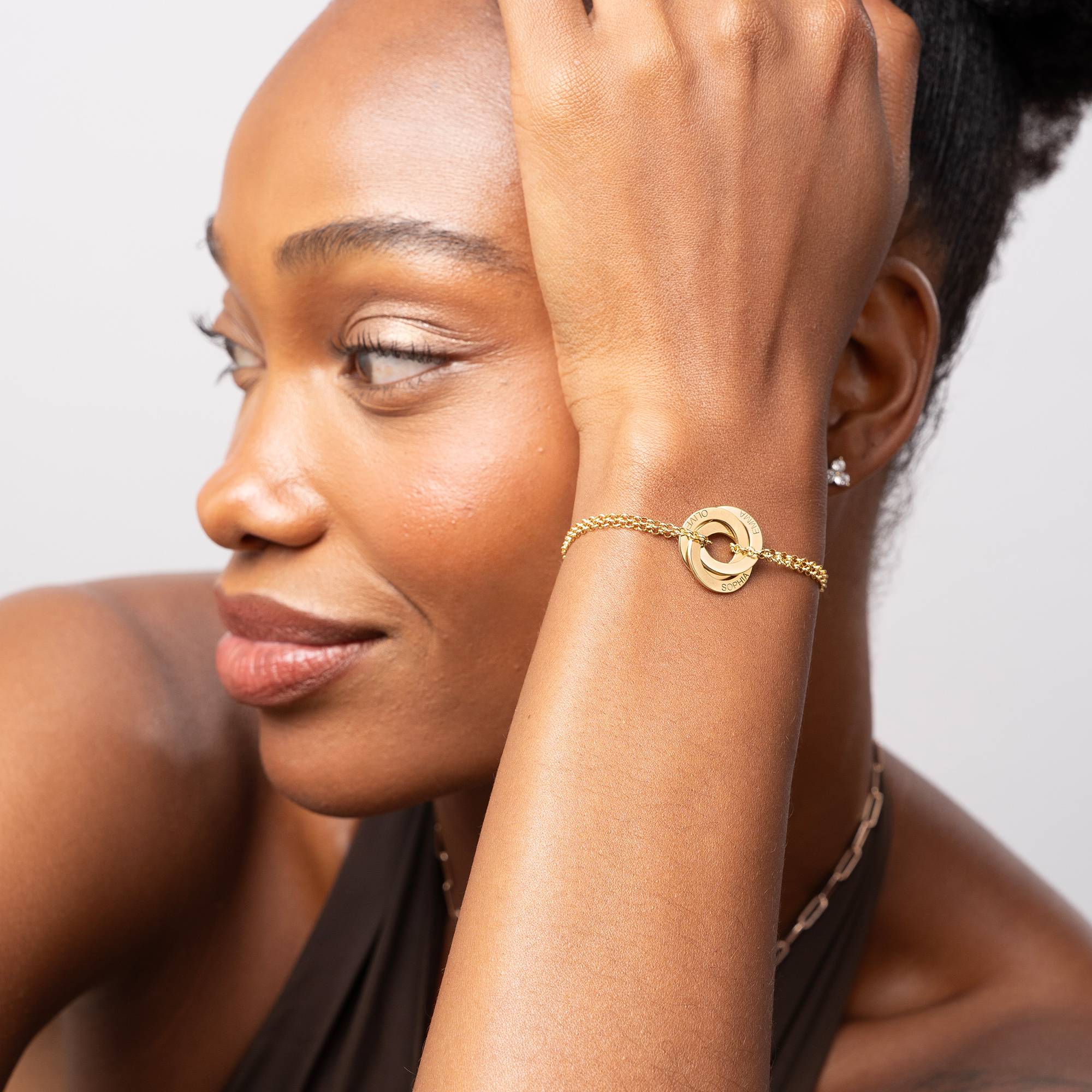 Lucy russisches Ring-Armband - Gold-Vermeil-3 Produktfoto
