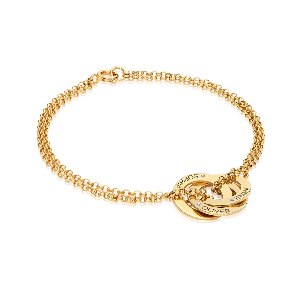 Lucy russisches Ring-Armband mit Diamanten - Vergoldet-2 Produktfoto