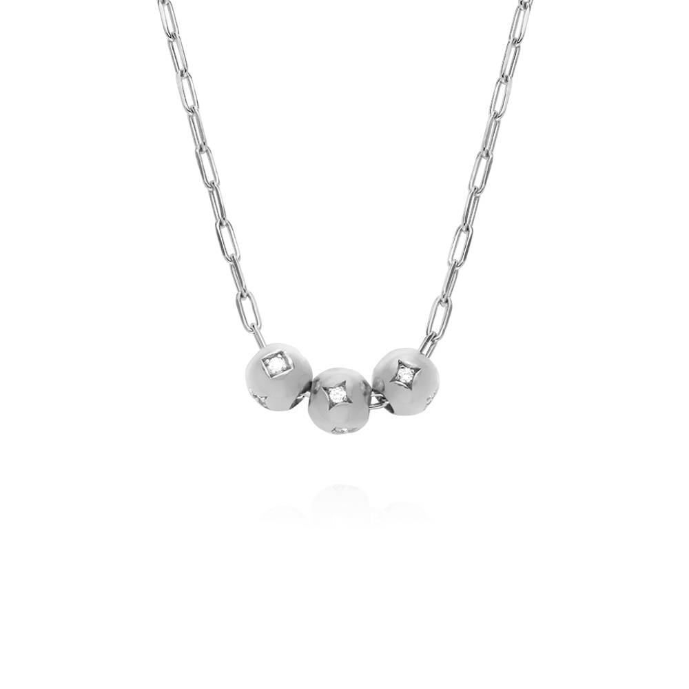 Maya 0.08 ct Diamant-Beadkette - 925er Sterlingsilber-2 Maya 0.08 ct Diamant-Beadkette - 925er Sterlingsilber-2 Produktfoto