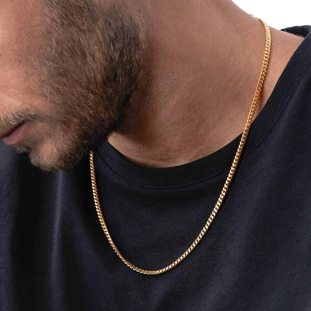 Miami kubanische Gliederkette für Männer - Vergoldet-2 Produktfoto