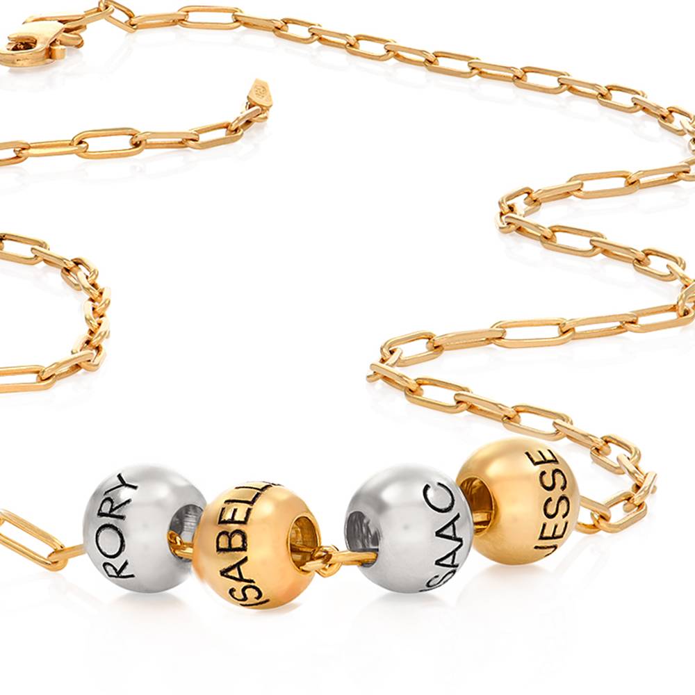 Balance vergoldete Gliederkette mit gemischten Beads-6 Produktfoto
