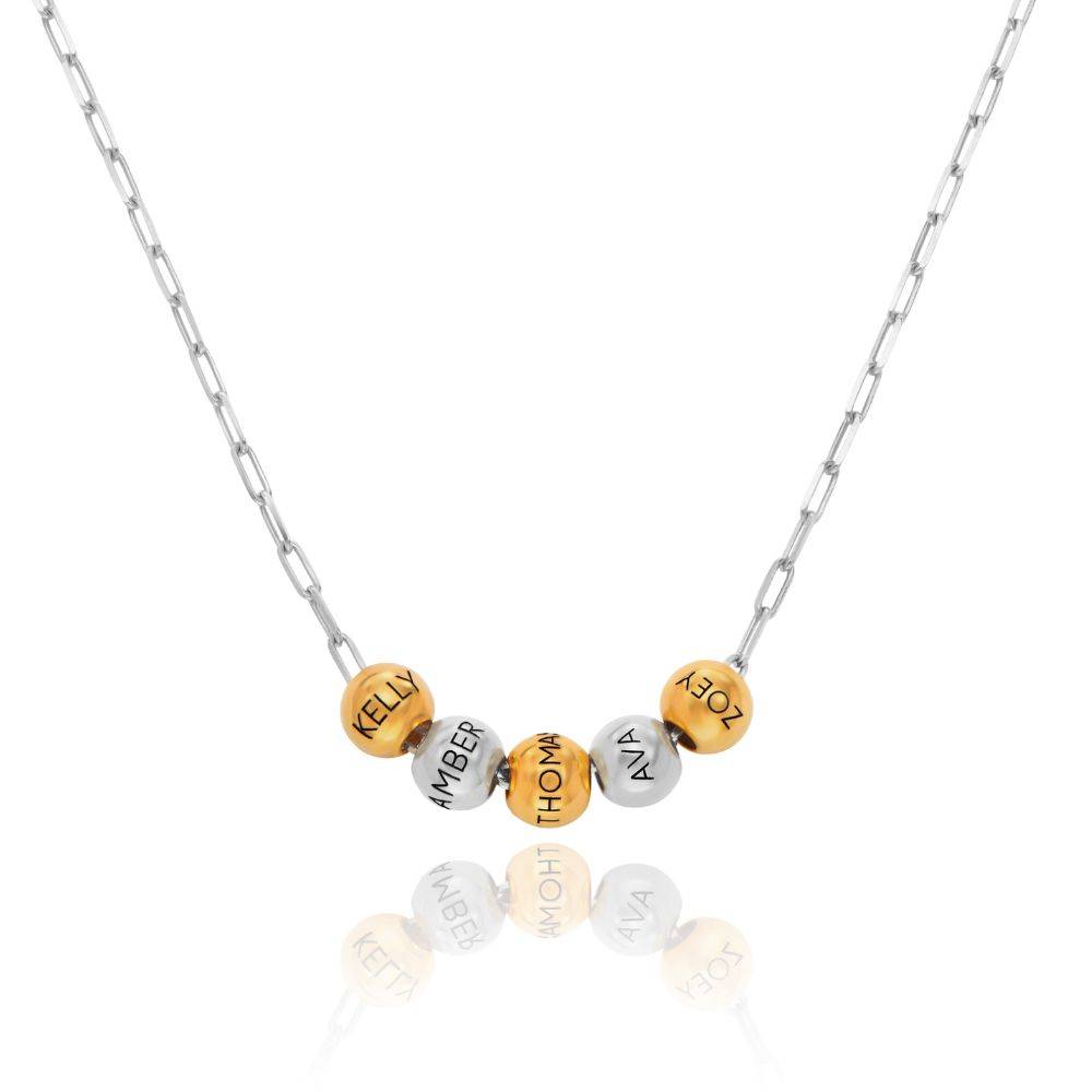 Balance Gliederkette mit gemischten Beads - Silber-6 Produktfoto