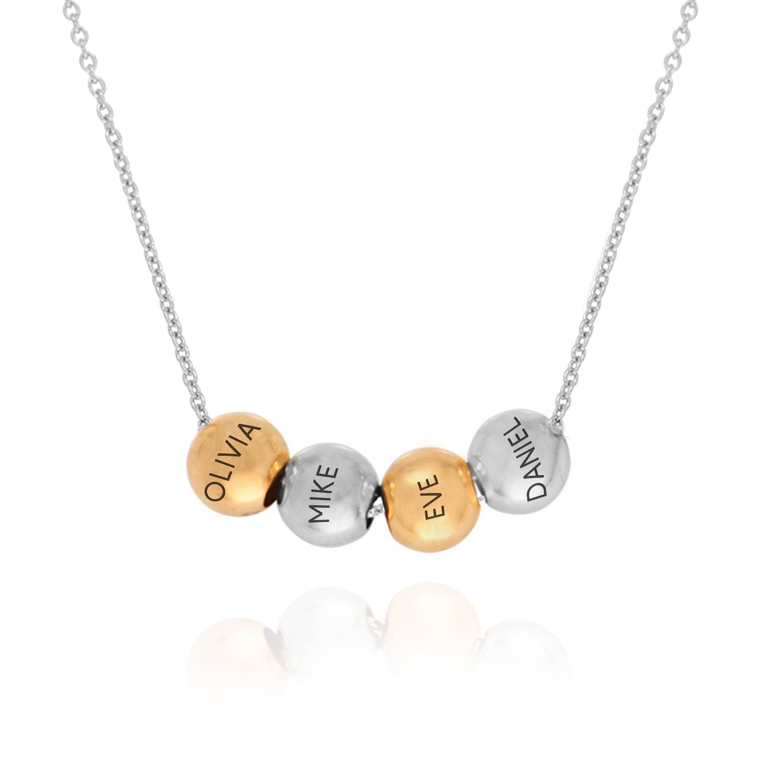 Balance silberne Kette mit gemischten Beads-1 Produktfoto