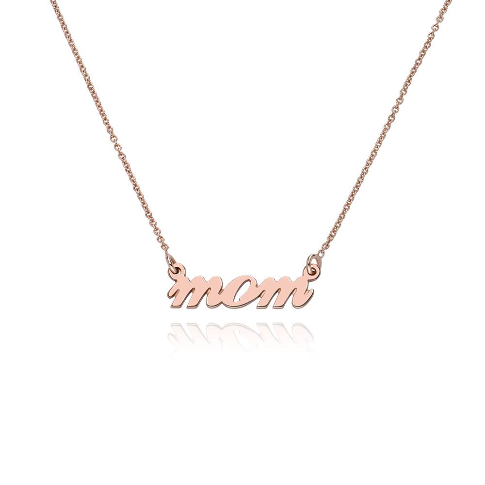 Kursive MOM-Kette - rosévergoldetes Sterlingsilber-1 Kursive MOM-Kette - rosévergoldetes Sterlingsilber-1 Produktfoto