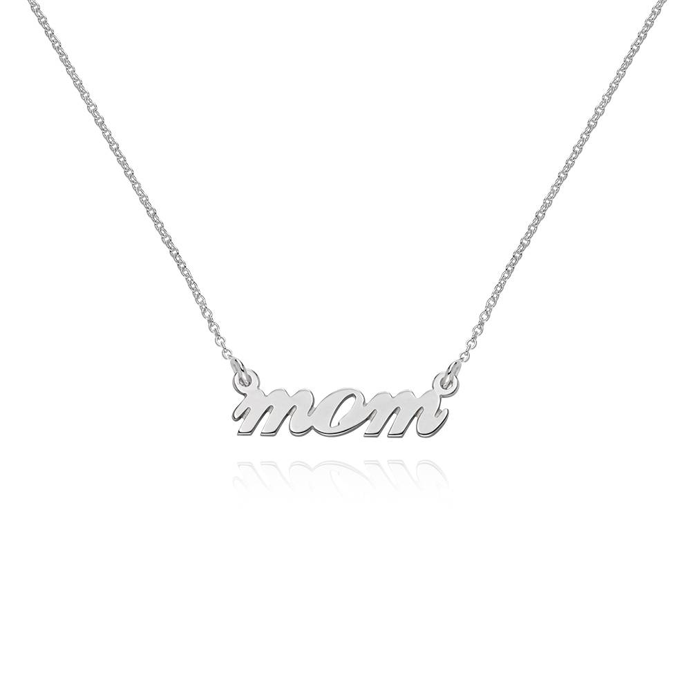 Kursive MOM-Kette - Silber-1 Produktfoto