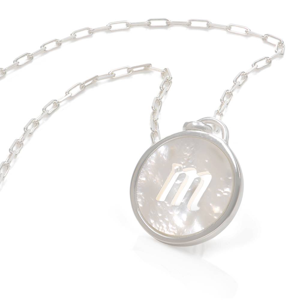 Perlmutt Buchstabenkette - Silber-6 Perlmutt Buchstabenkette - Silber-6 Produktfoto