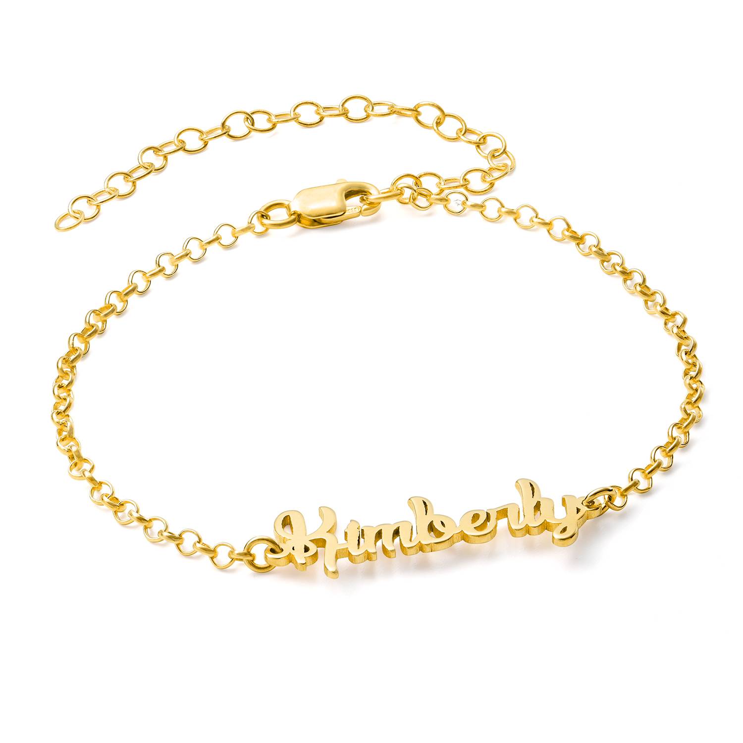 Namensfußkette - Gold-Vermeil-1 Produktfoto