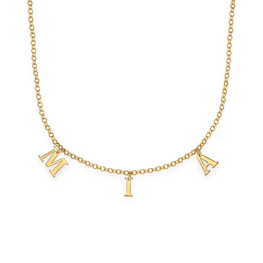 Buchstaben Choker - Gold-Vermeil-3 Produktfoto
