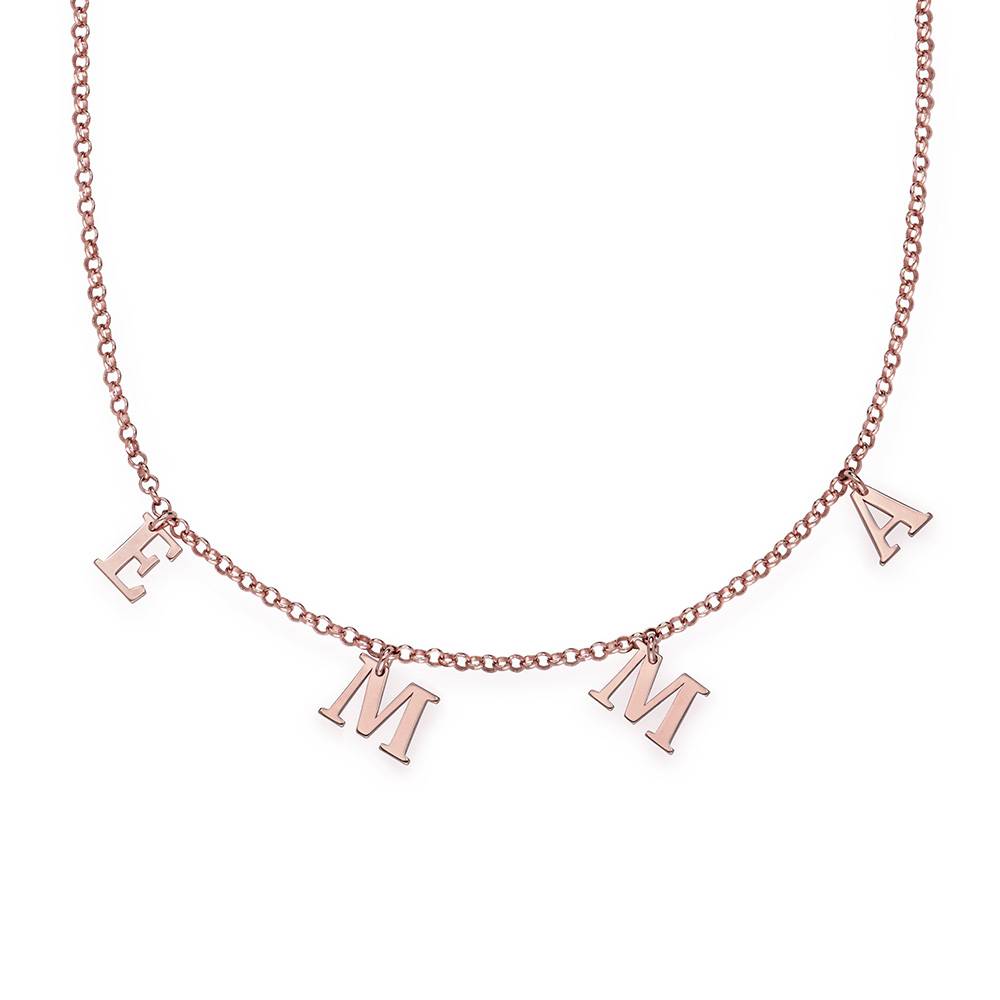 Buchstaben Choker - rosévergoldetes Sterlingsilber-2 Produktfoto