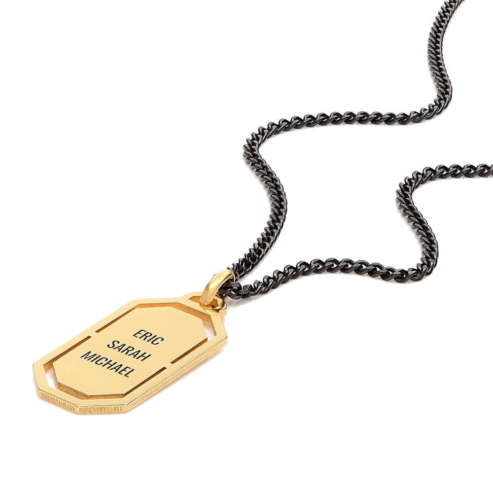 Oliver Army Tag Halskette - Gold-Vermeil-4 Produktfoto