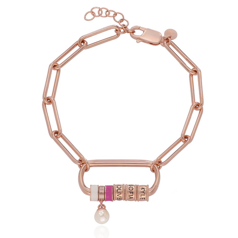 Perlen-Charm - rosévergoldetes Sterlingsilber-2 Perlen-Charm - rosévergoldetes Sterlingsilber-2 Produktfoto