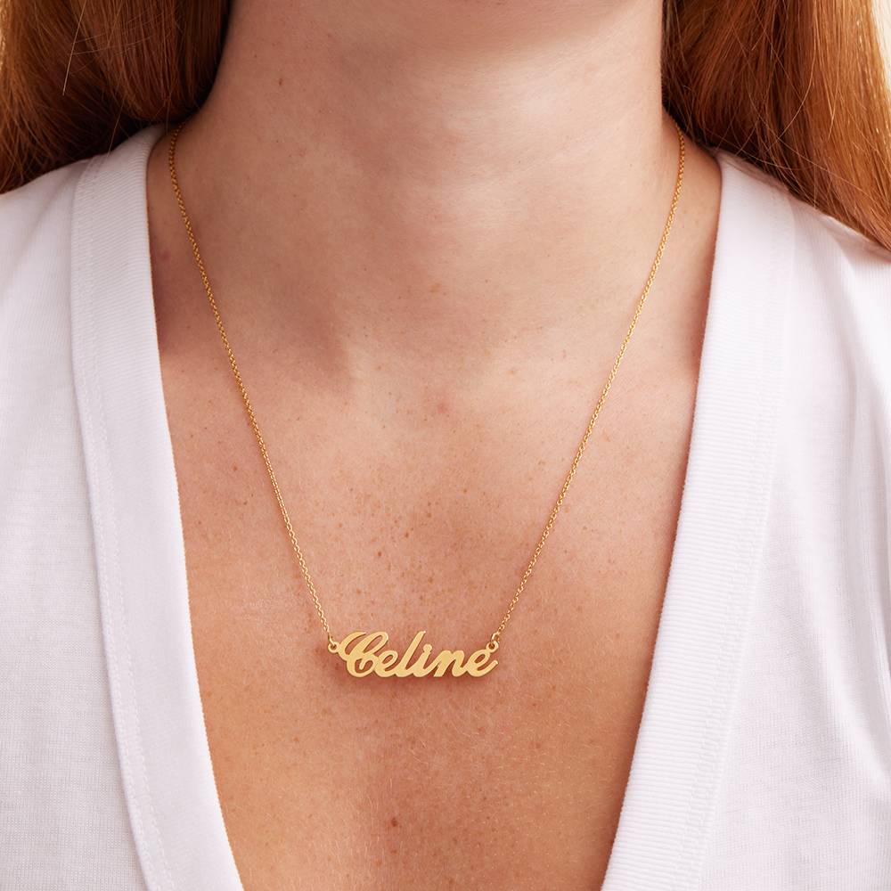 Klassische Cocktail Namenskette - Gold-Vermeil-3 Produktfoto