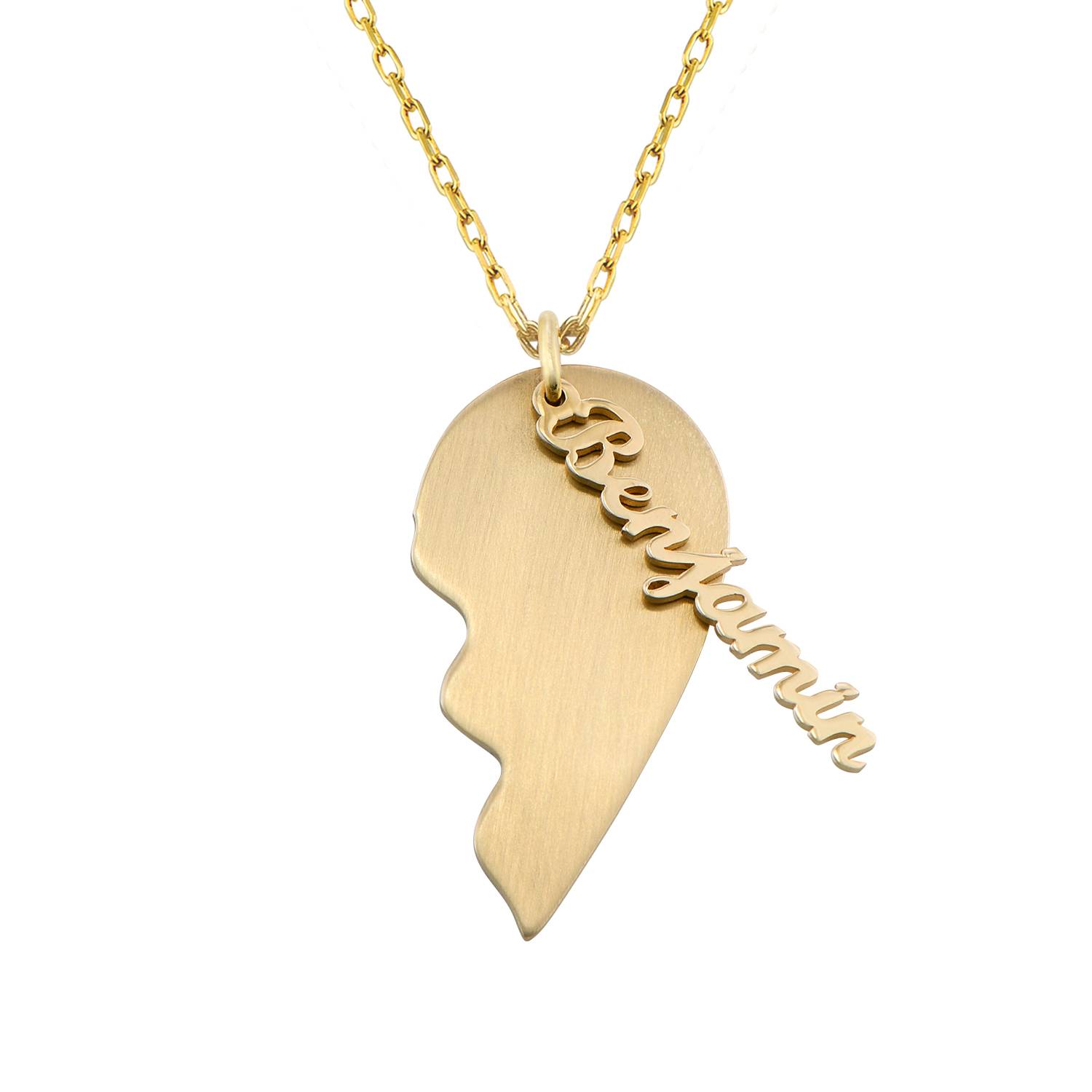 Trennbare Herzkette für Pärchen - 417er Gelbgold-2 Trennbare Herzkette für Pärchen - 417er Gelbgold-2 Produktfoto