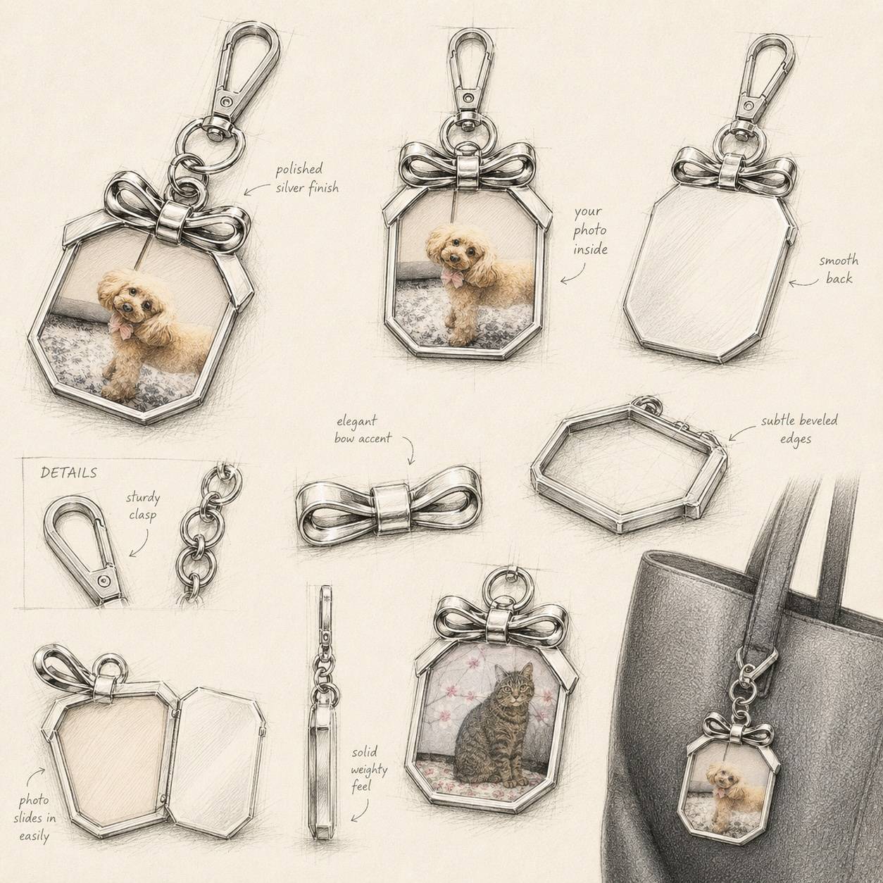 Taschen-Charm mit Foto Bildschön-5 Produktfoto