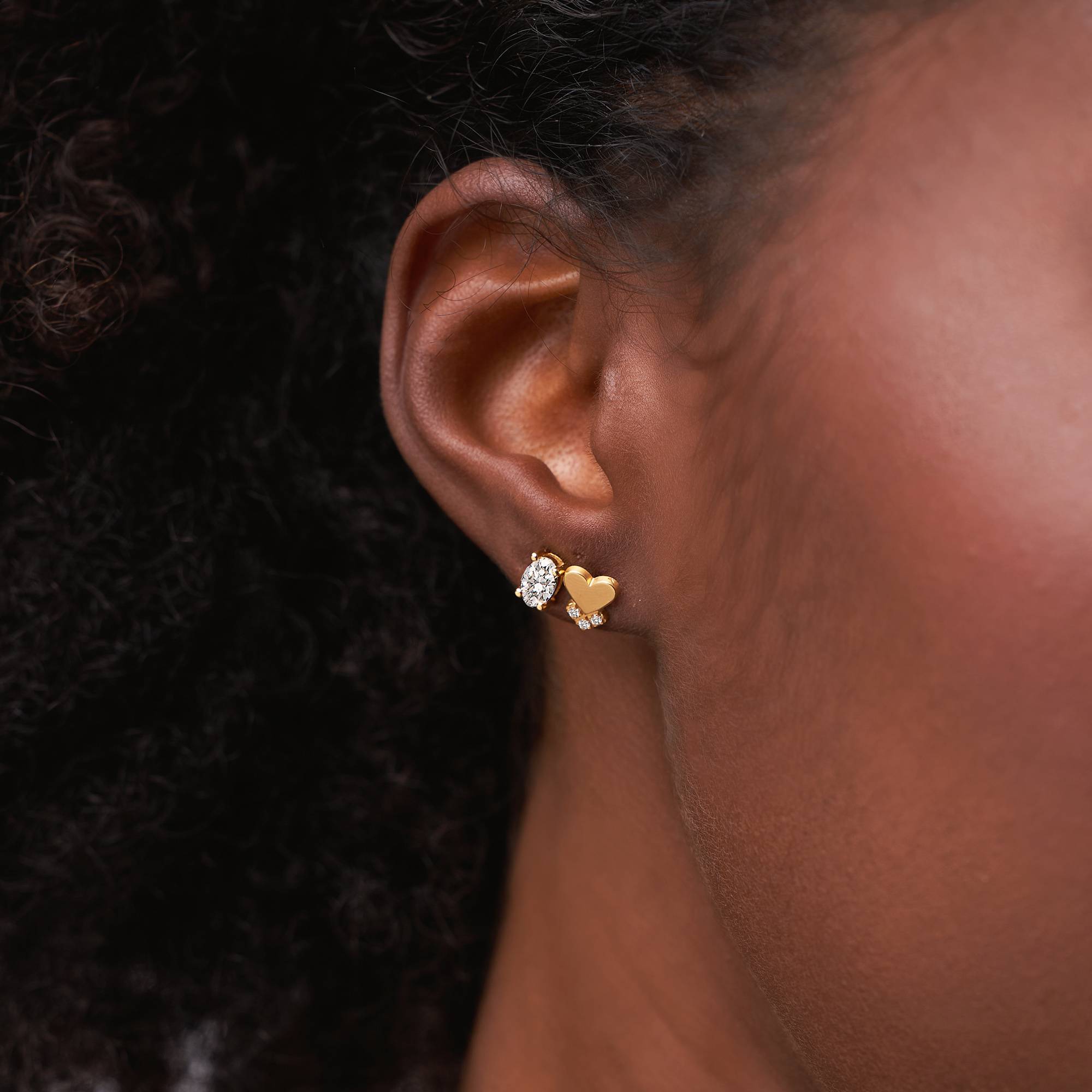 Remi ovale Ohrstecker - Gold-Vermeil-2 Remi ovale Ohrstecker - Gold-Vermeil-2 Produktfoto