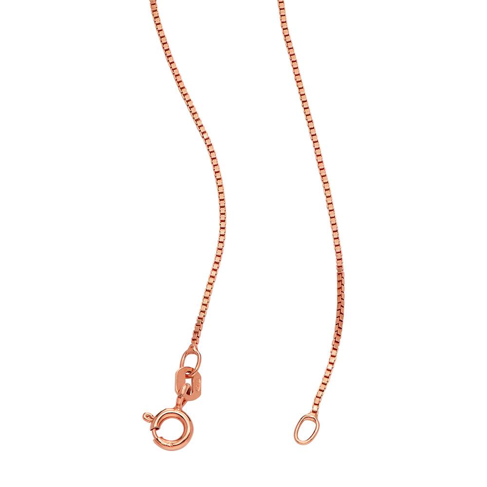 Russische Ring-Halskette mit 2 Ringen - - Rosévergoldet-1 Russische Ring-Halskette mit 2 Ringen - - Rosévergoldet-1 Produktfoto
