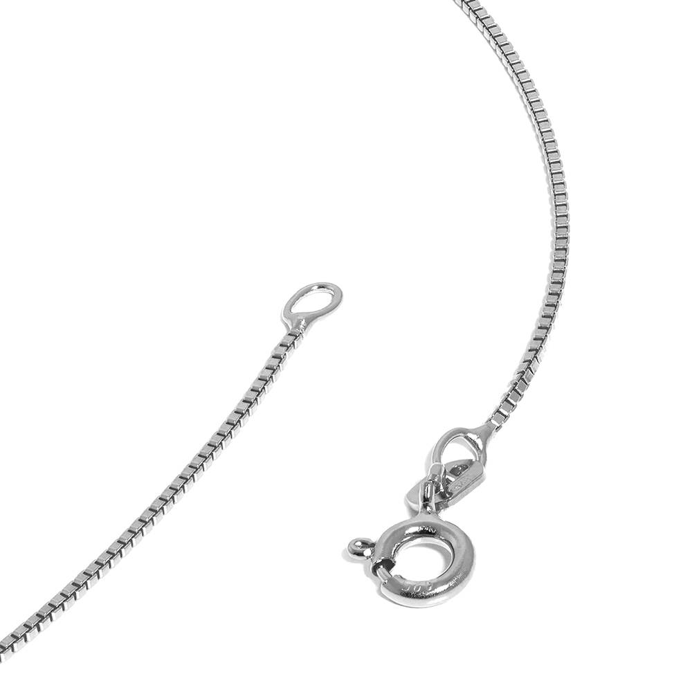 Russische Ring-Halskette mit 3 Ringen - Silber-6 Produktfoto