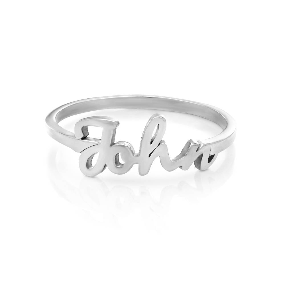 Script Namensring - 925er Sterlingsilber-5 Script Namensring - 925er Sterlingsilber-5 Produktfoto