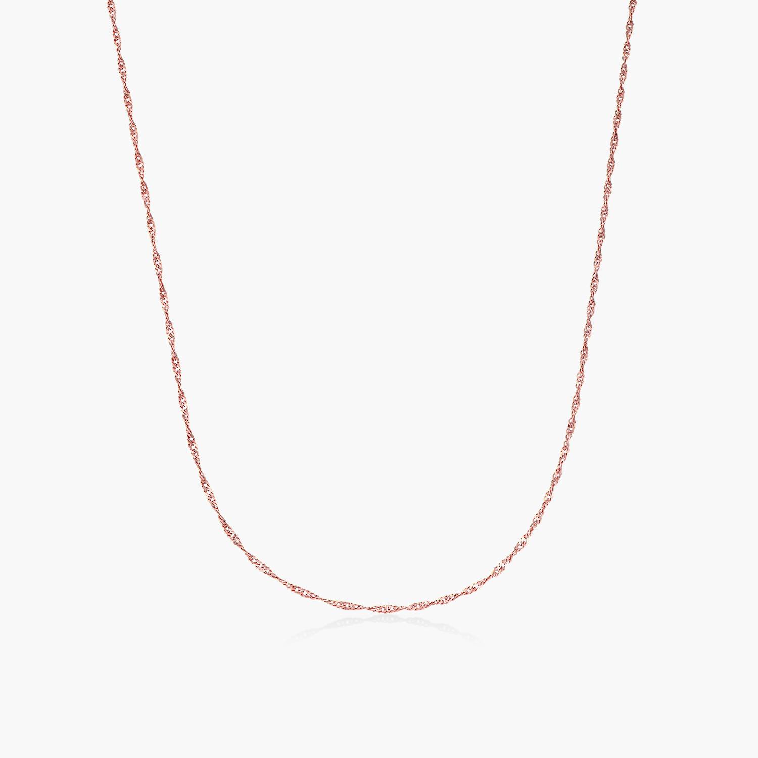 Singapurkette - Rosévergoldet-1 Singapurkette - Rosévergoldet-1 Produktfoto