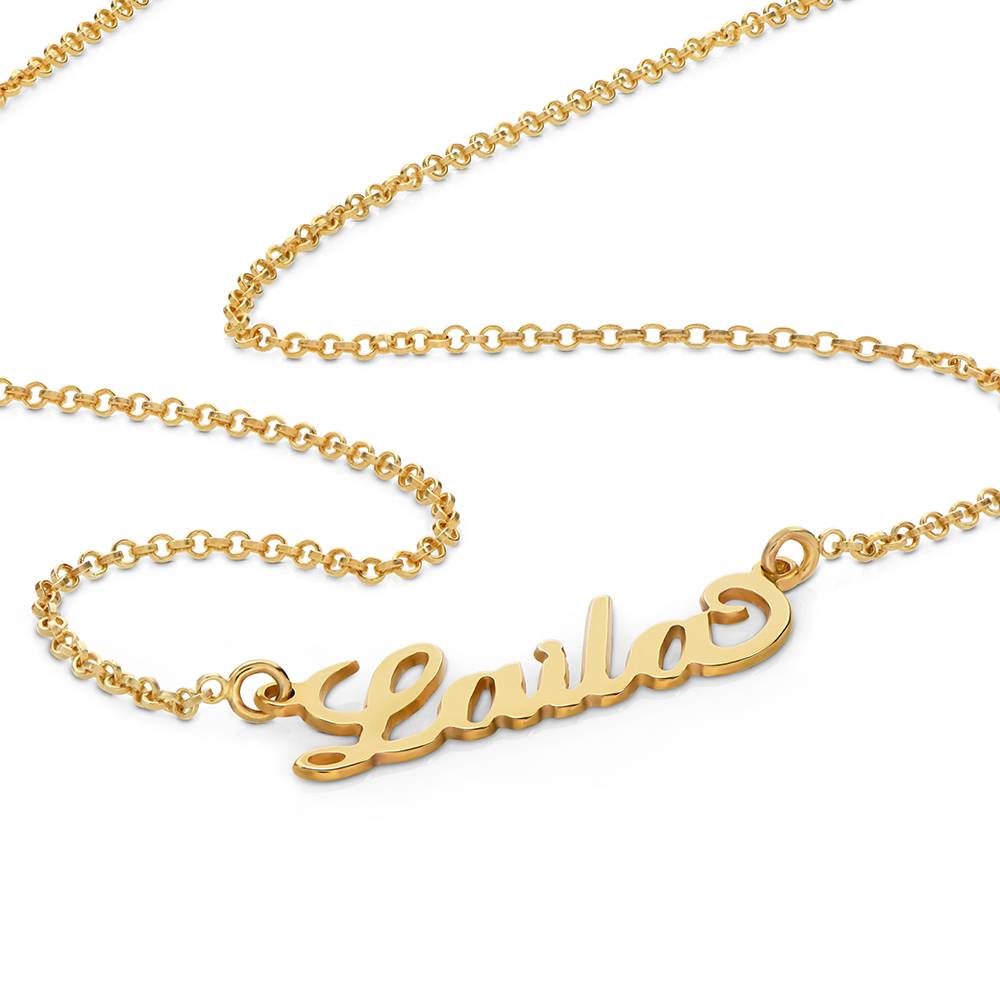 Kleine Carrie Namenskette - 417er Gelbgold-5 Kleine Carrie Namenskette - 417er Gelbgold-5 Produktfoto
