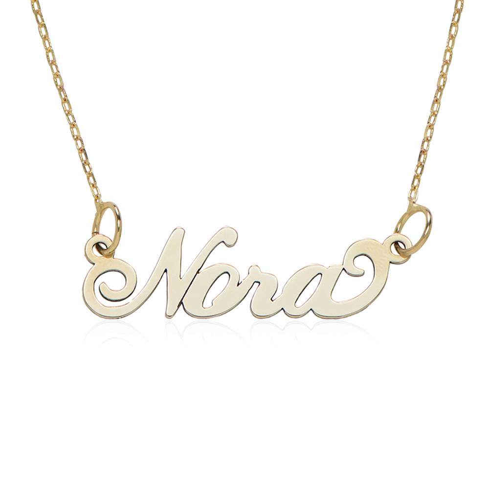 Kleine Carrie Namenskette - 417er Gelbgold-4 Kleine Carrie Namenskette - 417er Gelbgold-4 Produktfoto