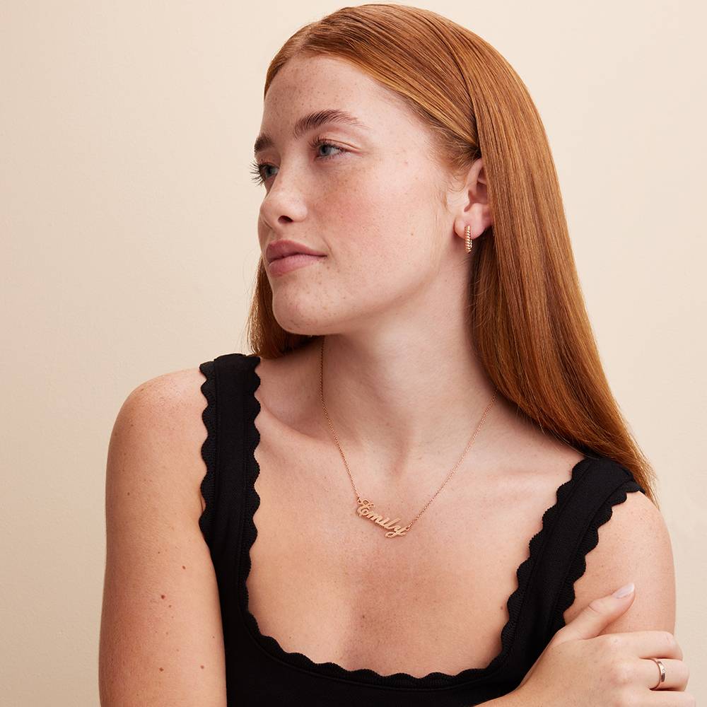 Hollywood Namenskette - Roségold-Vermeil-5 Hollywood Namenskette - Roségold-Vermeil-5 Produktfoto