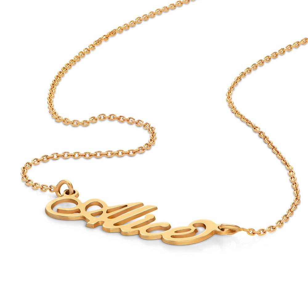 Kleine Carrie Namenskette - Gold-Vermeil-6 Kleine Carrie Namenskette - Gold-Vermeil-6 Produktfoto