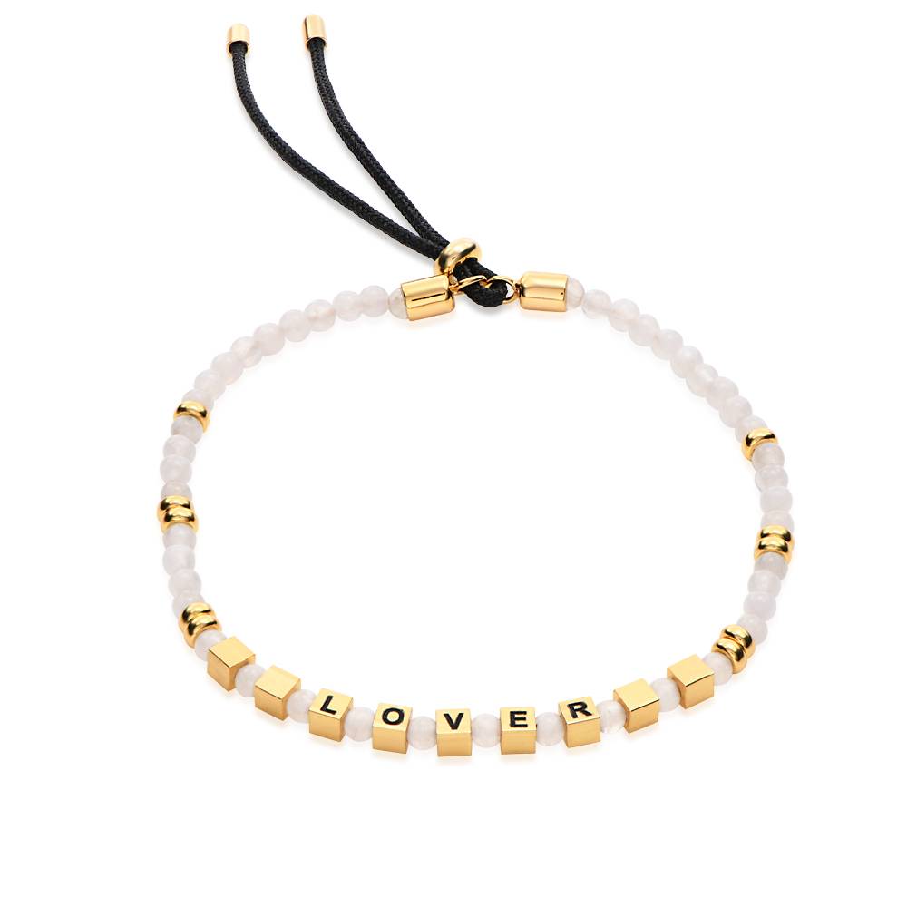 Speak Now Mondstein Perlenarmband mit vergoldeten Beads-1 Speak Now Mondstein Perlenarmband mit vergoldeten Beads-1 Produktfoto