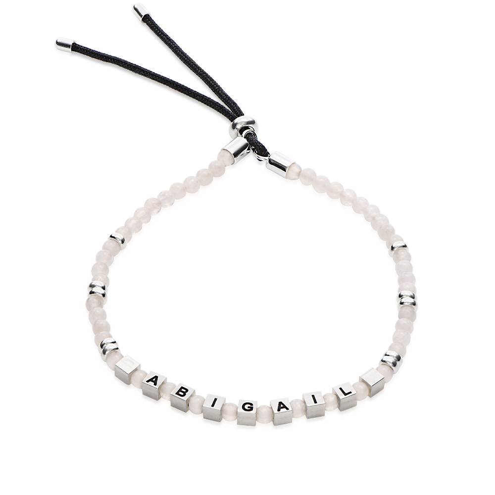 Speak Now Mondstein Perlenarmband mit silbernen Beads-1 Speak Now Mondstein Perlenarmband mit silbernen Beads-1 Produktfoto