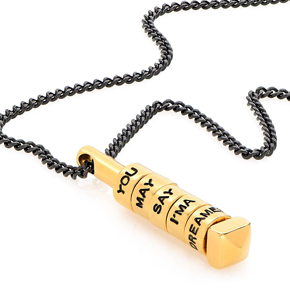 Stapelbare 3D-Barrenkette für Männer - Gold-Vermeil-4 Stapelbare 3D-Barrenkette für Männer - Gold-Vermeil-4 Produktfoto
