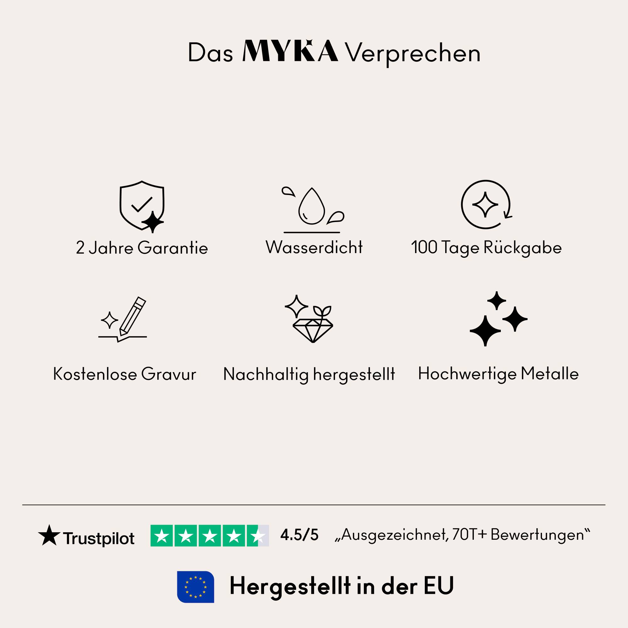 Ringstapel Namensring mit Diamant - vergoldetes Sterlingsilber-1 Produktfoto