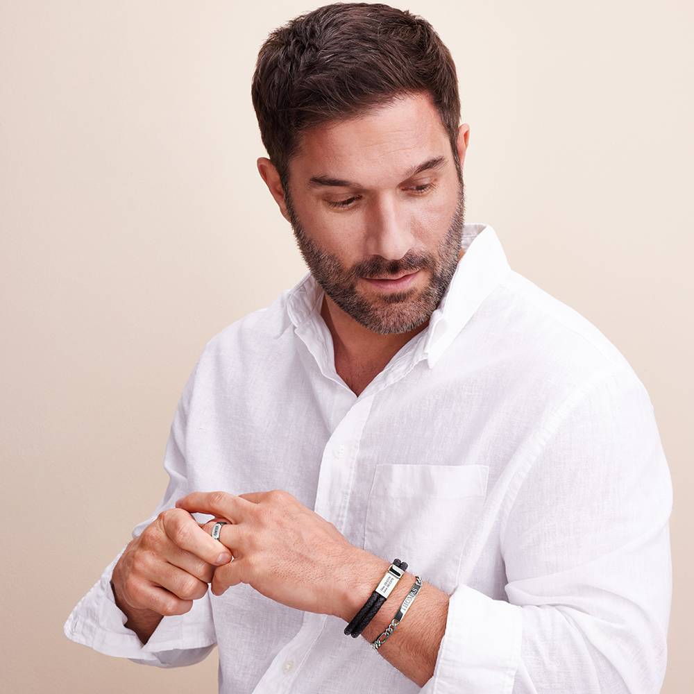 Amigo Herrenarmband - Silber-6 Produktfoto