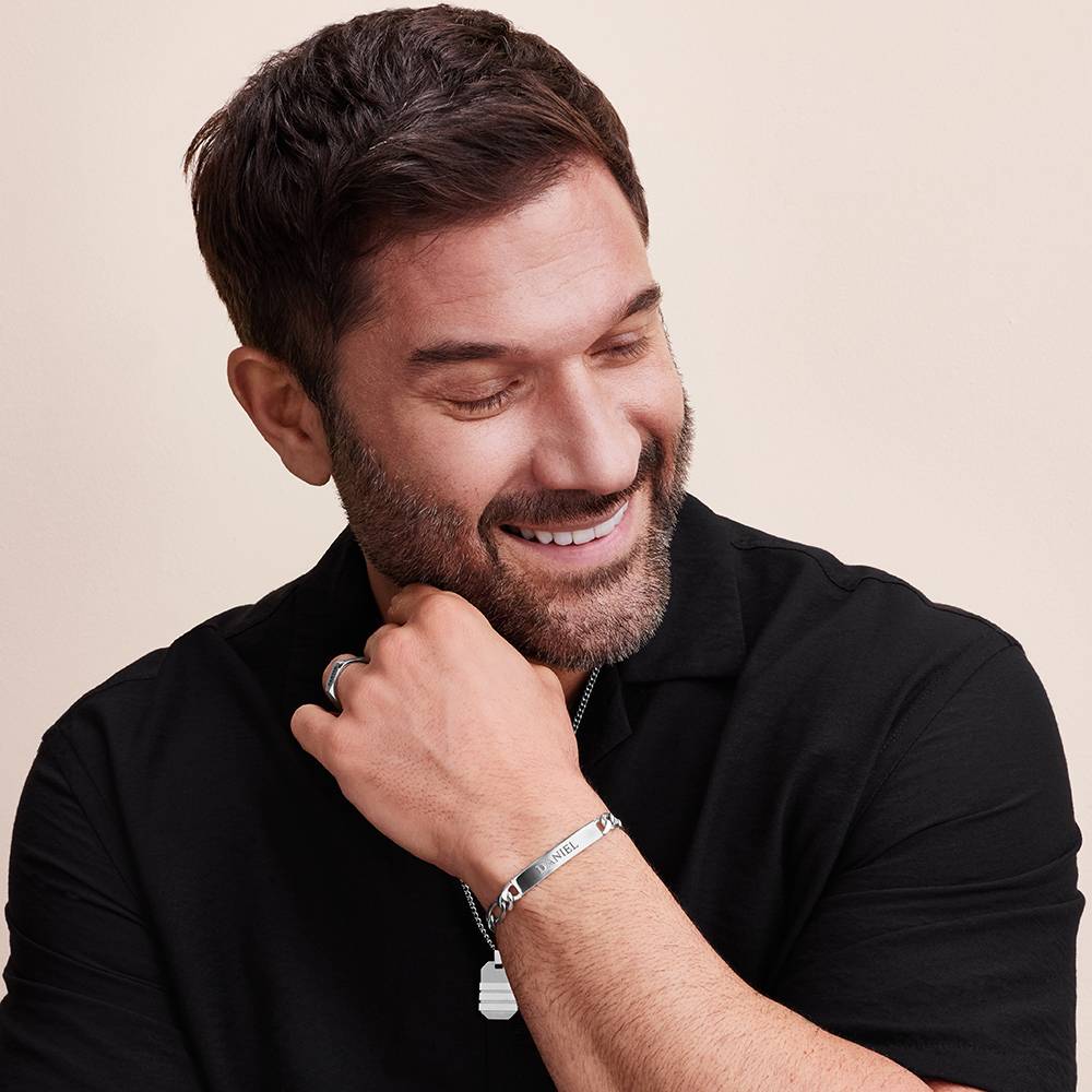 Amigo Herrenarmband - Silber-4 Produktfoto