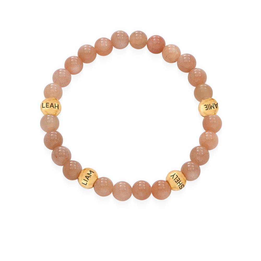 Sonnenstein Balance Perlenarmband mit gravierten Vermeil-Beads-1 Sonnenstein Balance Perlenarmband mit gravierten Vermeil-Beads-1 Produktfoto