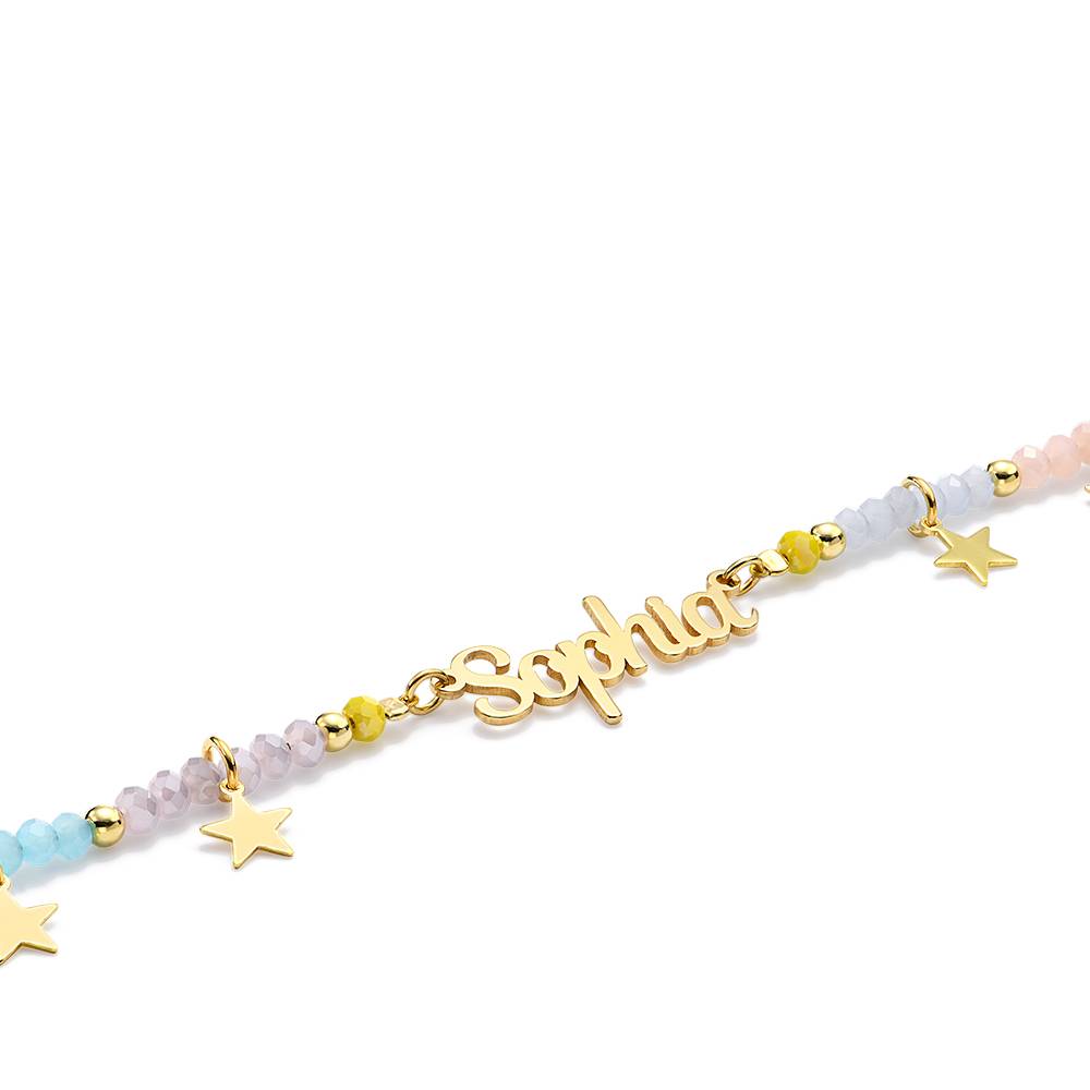 Superstar Namenskette für Mädchen - 750er vergoldetes Messing-1 Superstar Namenskette für Mädchen - 750er vergoldetes Messing-1 Produktfoto