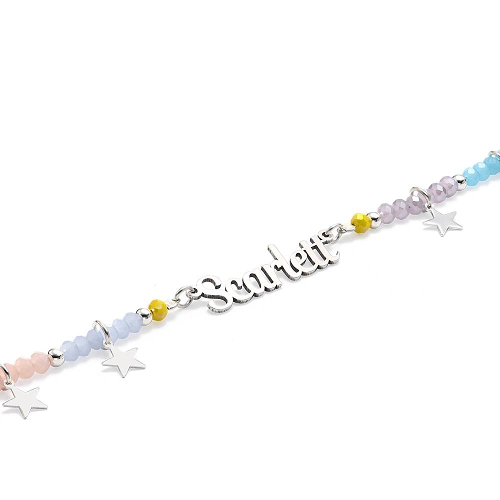 Superstar Namenskette für Mädchen - versilbertes Messing-2 Produktfoto