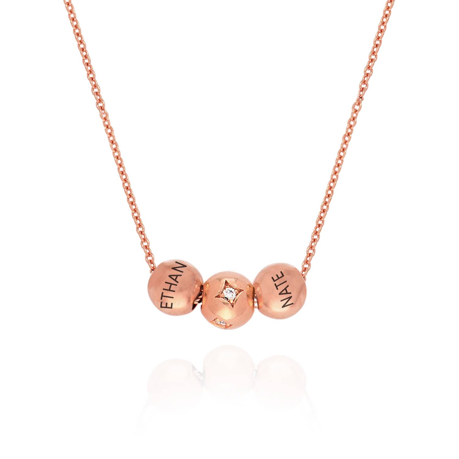 Balance Kette mit 0,08 ct Diamant-Bead - - Rosévergoldet-1 Balance Kette mit 0,08 ct Diamant-Bead - - Rosévergoldet-1 Produktfoto