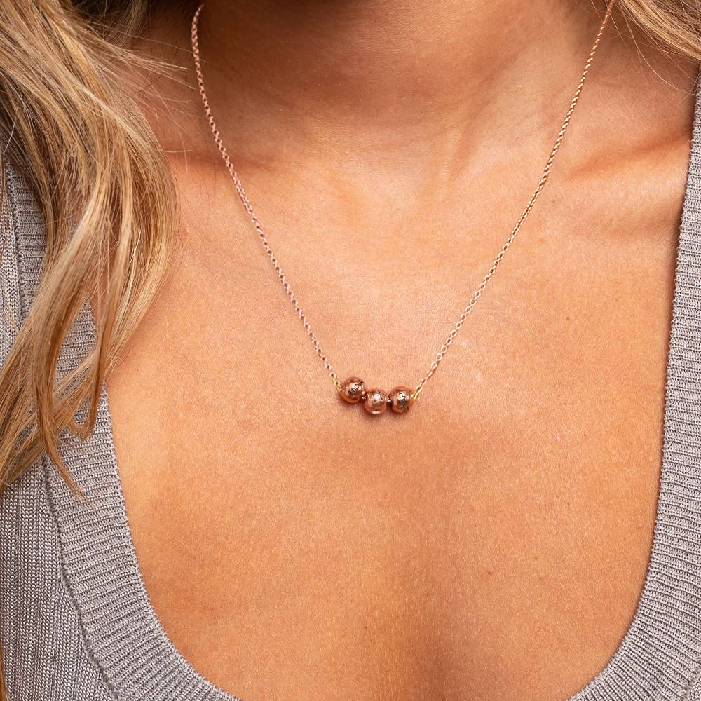 Balance Kette mit 0,08 ct Diamant-Bead - - Rosévergoldet-3 Balance Kette mit 0,08 ct Diamant-Bead - - Rosévergoldet-3 Produktfoto