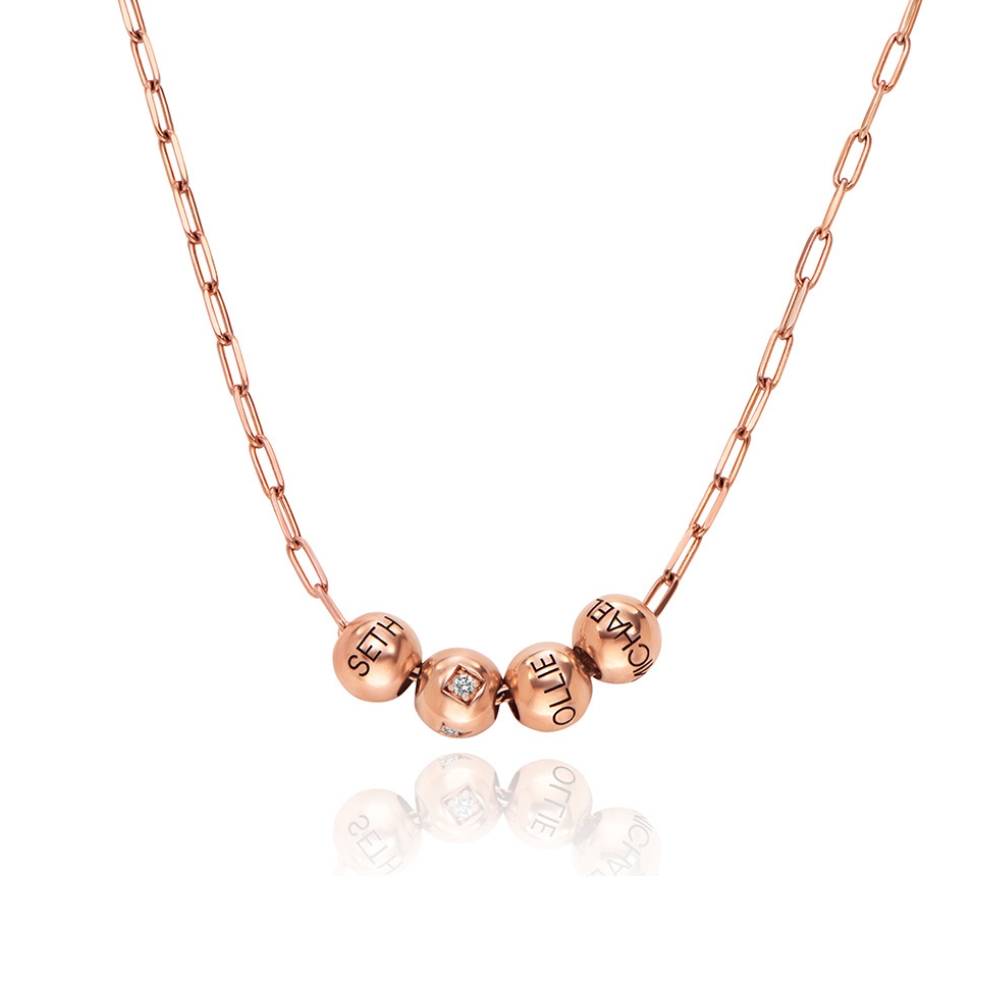 Balance Gliederkette mit 0,08 ct Diamant-Bead - - Rosévergoldet-5 Balance Gliederkette mit 0,08 ct Diamant-Bead - - Rosévergoldet-5 Produktfoto