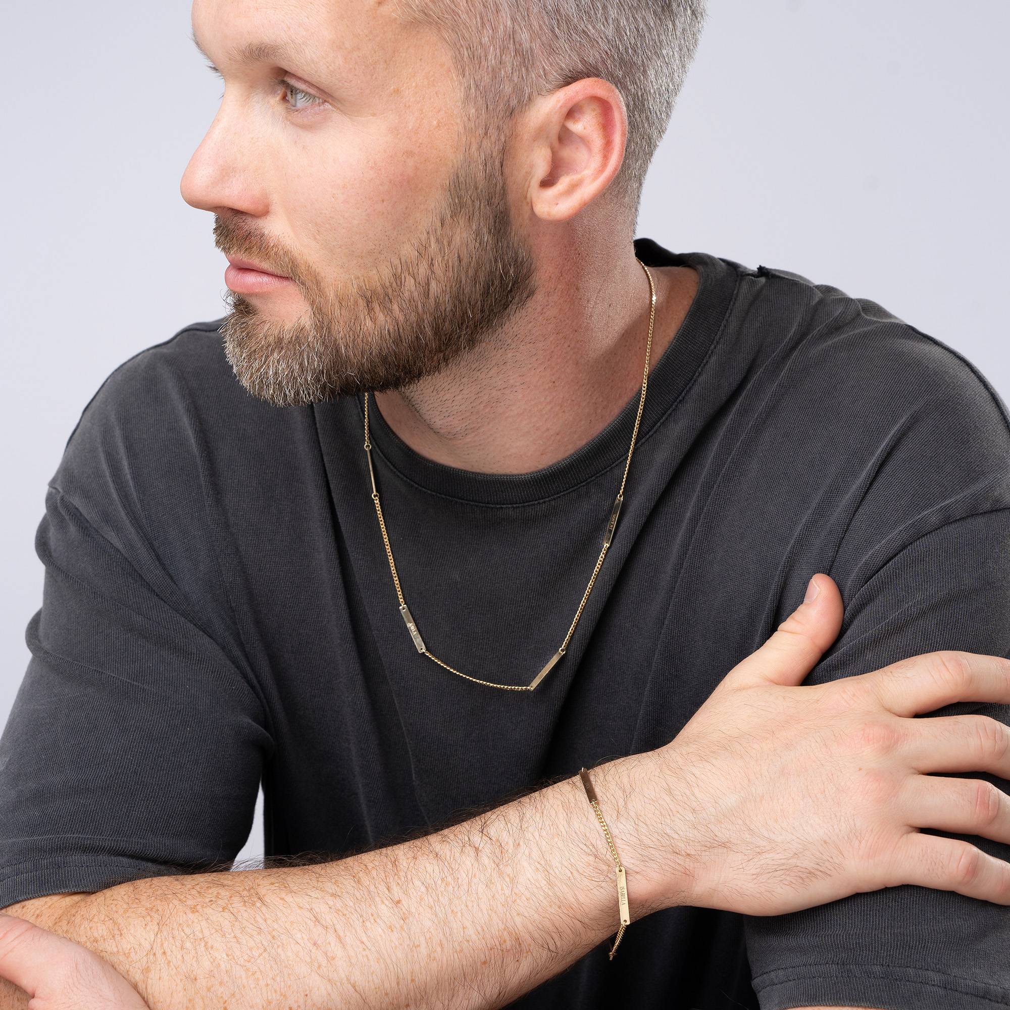 Cosmos Armband für Männer - 585er Gelbgold-1 Produktfoto
