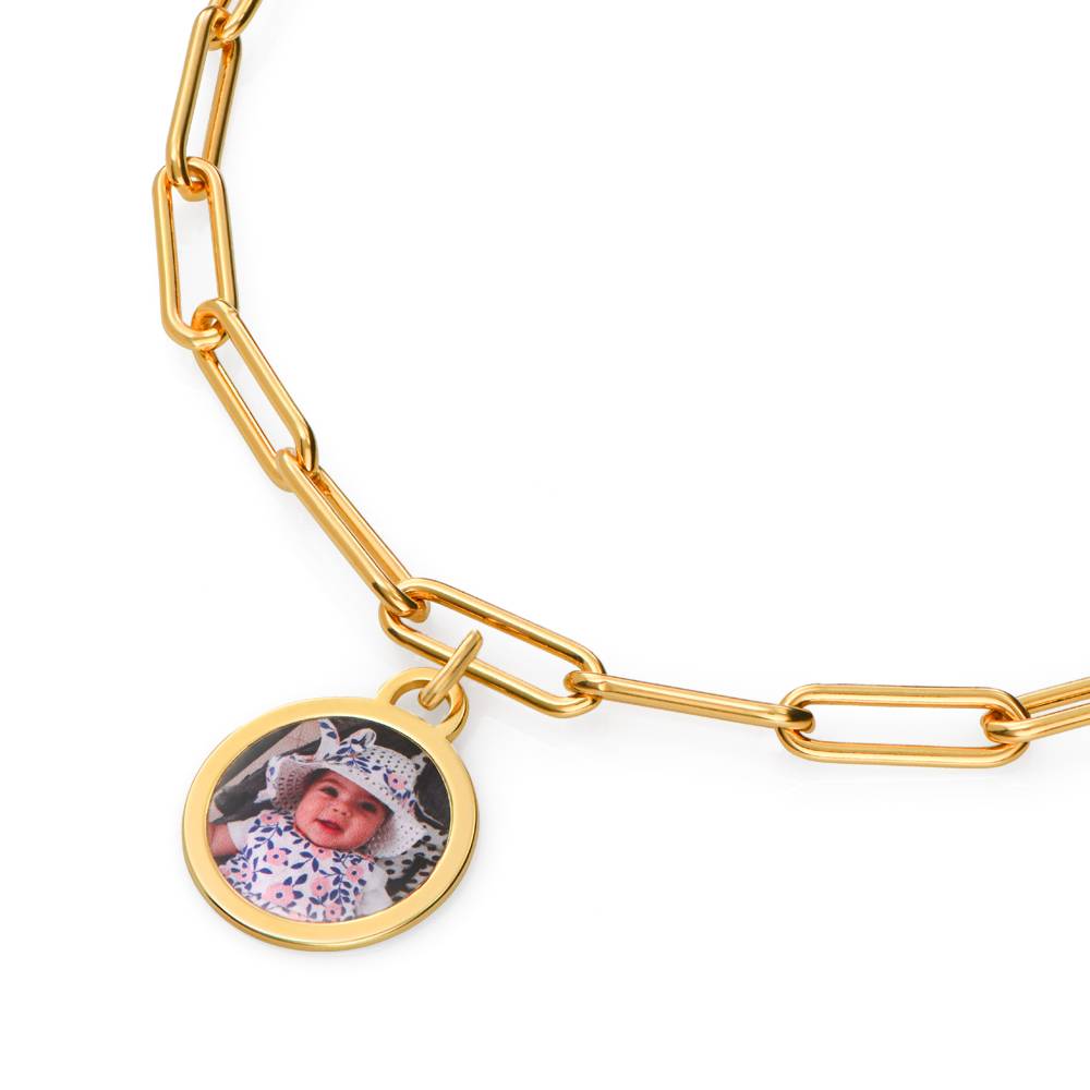 Für Immer Foto-Anhänger Armband - in Vergoldung-4 Produktfoto