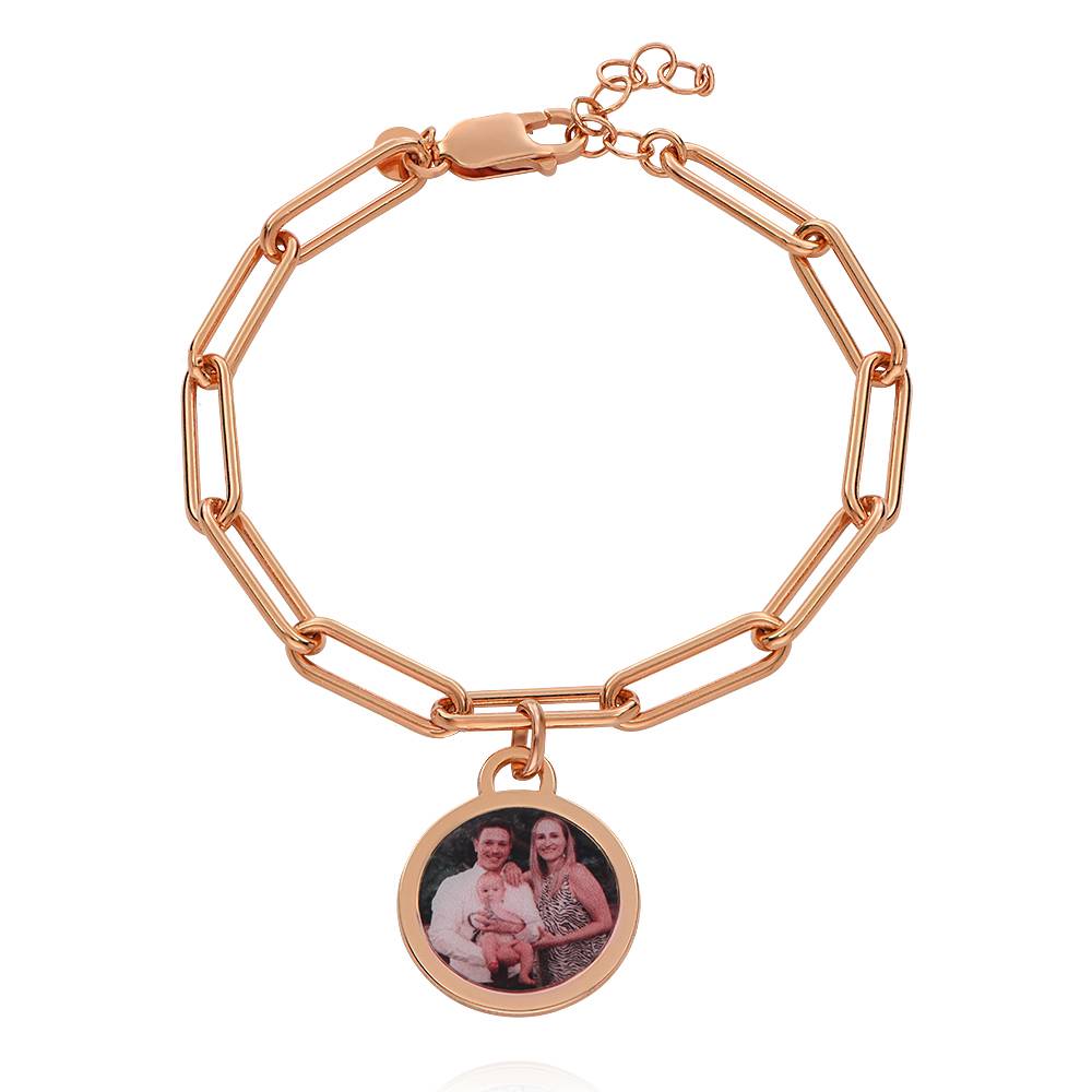 Für Immer Foto-Anhänger Armband - rosévergoldetes Sterlingsilber-5 Produktfoto