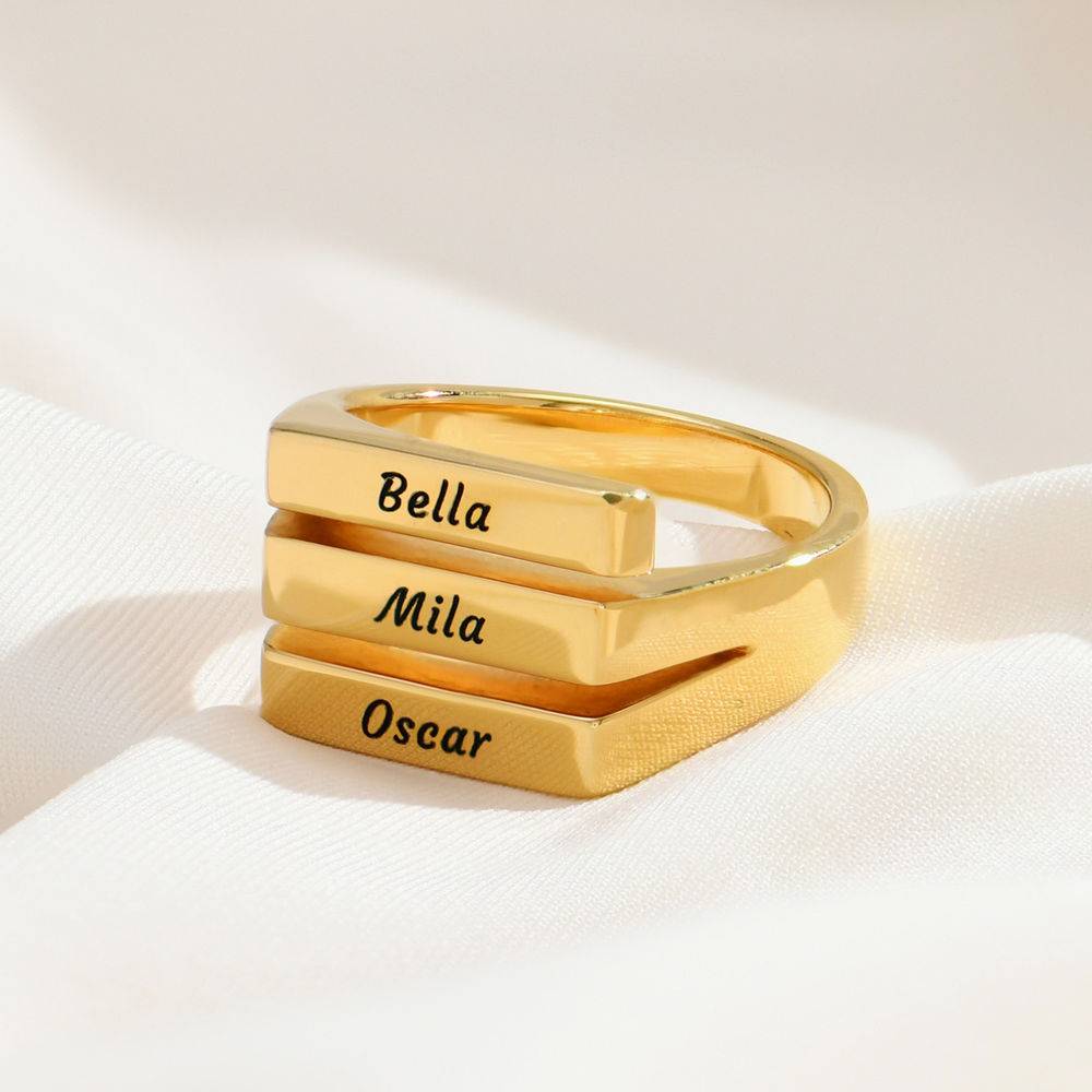 Trio Ring - 750er vergoldetes Silber-1 Produktfoto