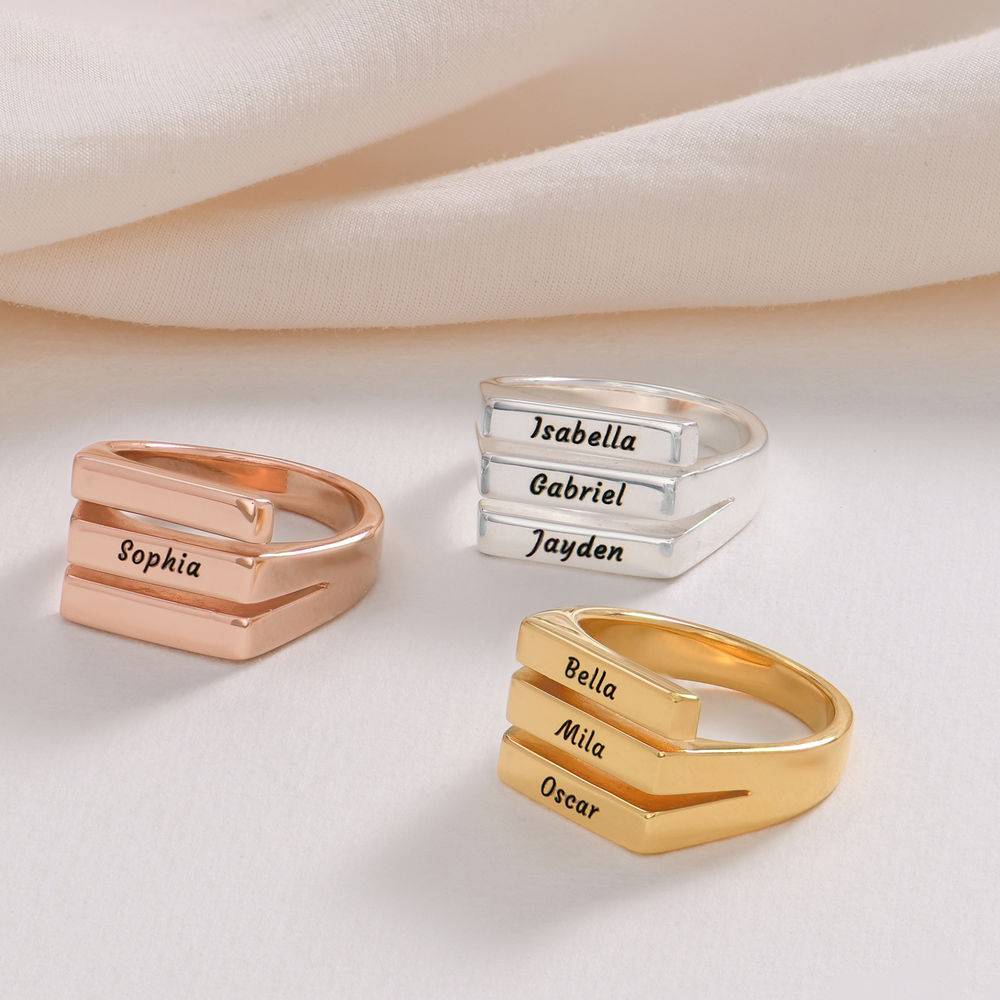 Trio Ring - 750er Gold-Vermeil-3 Produktfoto