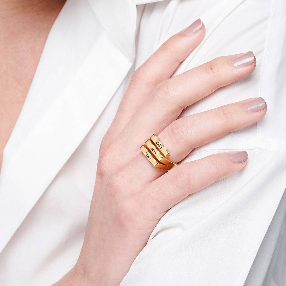 Trio Ring - 750er Gold-Vermeil-1 Produktfoto