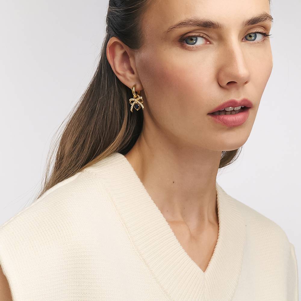 Creolen Mit dir verbunden - Gold-Vermeil-3 Produktfoto