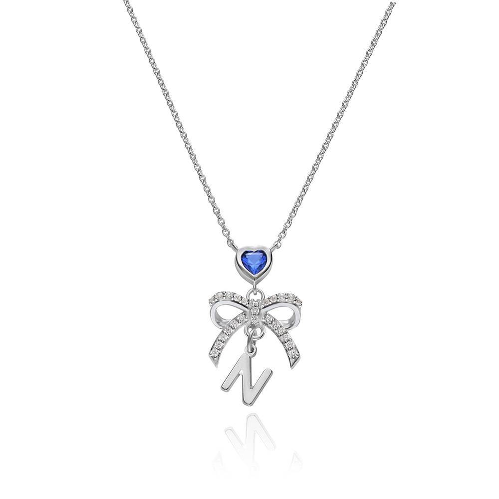 Kette mit Initiale Mit dir verbunden - 925er Sterlingsilber-1 Produktfoto