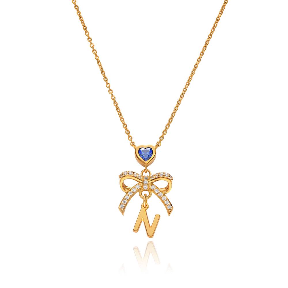Kette mit Initiale Mit dir verbunden - Gold-Vermeil-1 Produktfoto