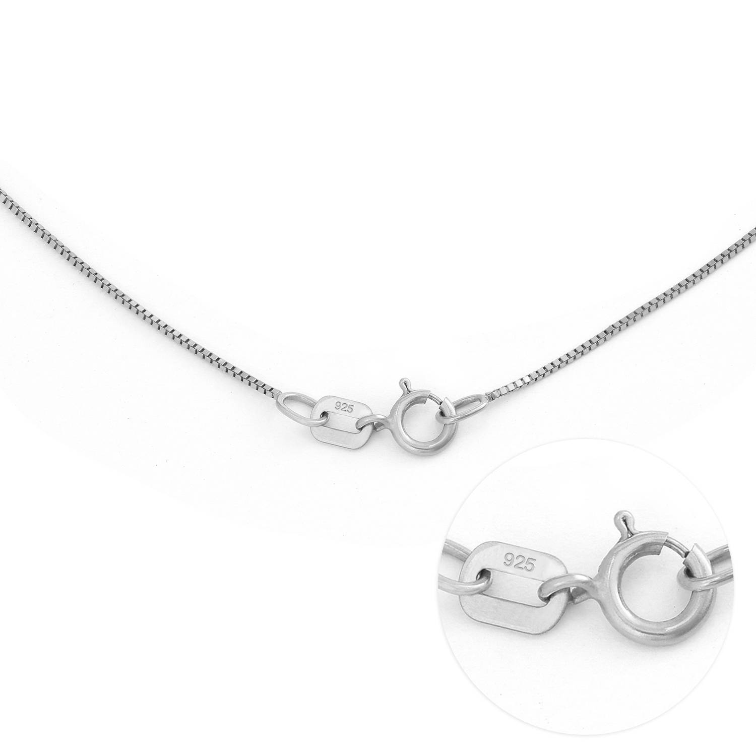 Zwei Herzen für immer vereint – Kette mit Diamanten - 925er Sterlingsilber-1 Zwei Herzen für immer vereint – Kette mit Diamanten - 925er Sterlingsilber-1 Produktfoto